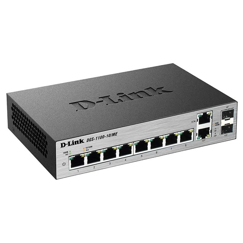 Сетевой коммутатор D-Link DGS-1100-10/ME Серый