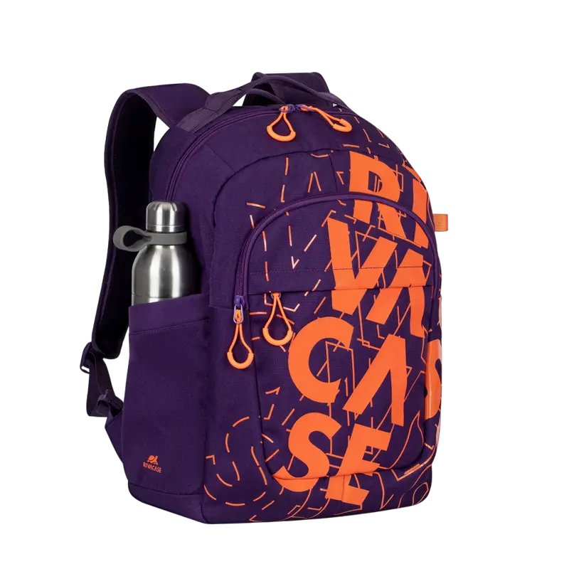 Повседневный рюкзак Rivacase Heide Фиолетовый/Оранжевый