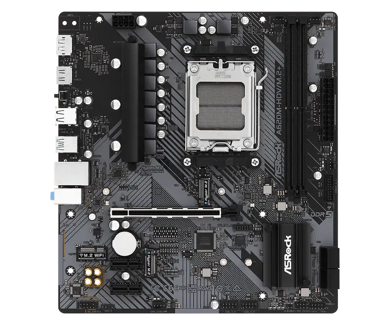 Материнская плата ASRock A620M-HDV/M.2+ AM5 Micro-ATX