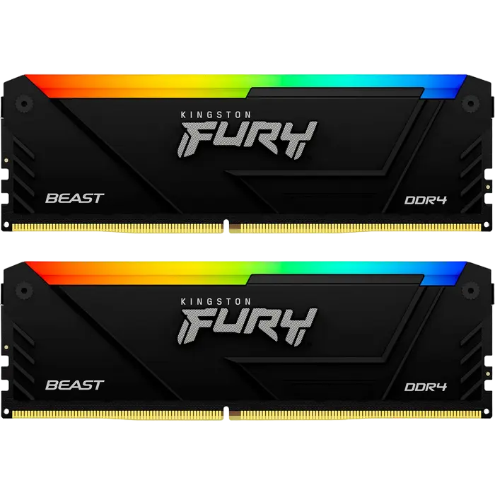 Оперативная память Kingston FURY Beast RGB FURY Beast RGB 16 ГБ Чёрный