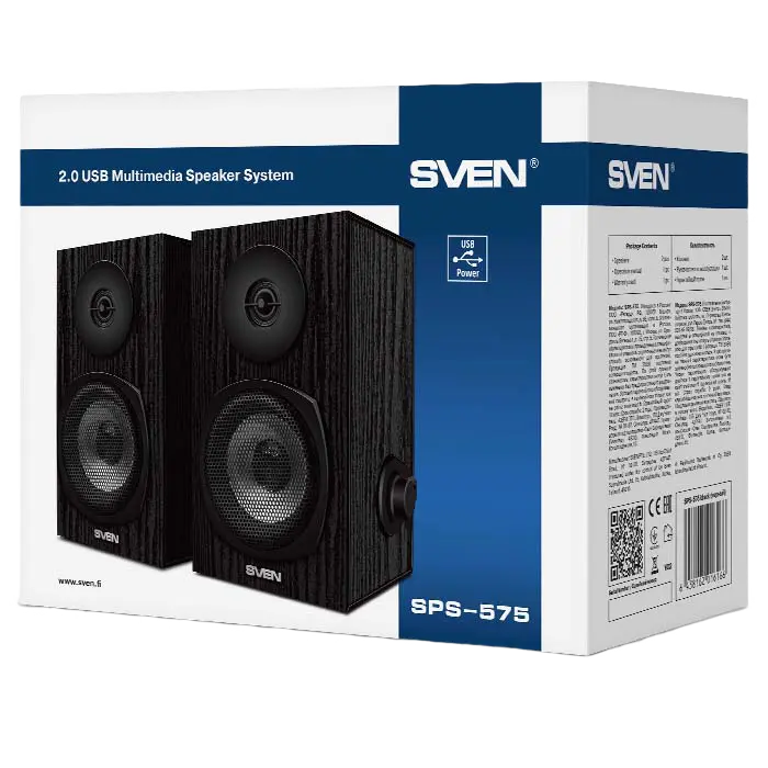 Компьютерные колонки SVEN SPS-575 Черный