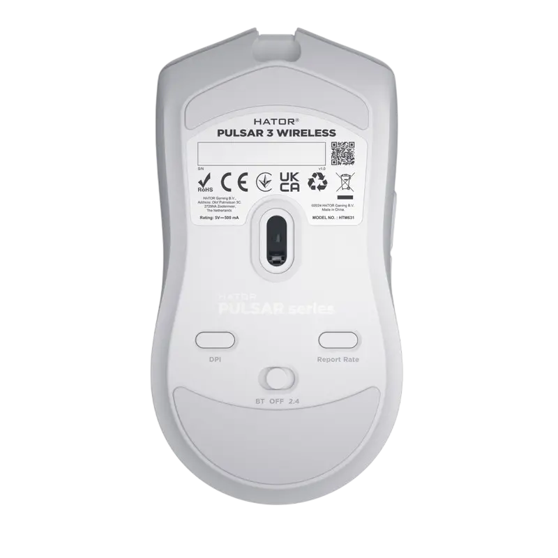 Игровая мышь HATOR Pulsar 3 Проводное,Беспроводное Белый