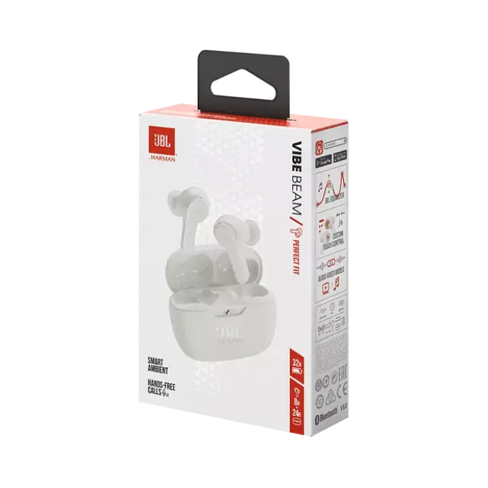 Наушники JBL. Wave Beam Белый