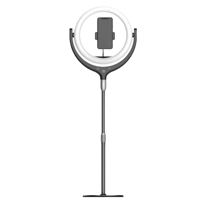 Selfie Stick Devia Holder with LED lamp Negru