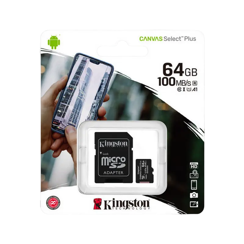 Карта памяти Kingston Canvas Select Plus 64ГБ