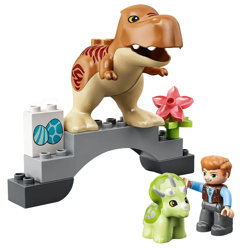 Конструктор LEGO T. rex and TriceratopsDinosaur Breakout Серый
