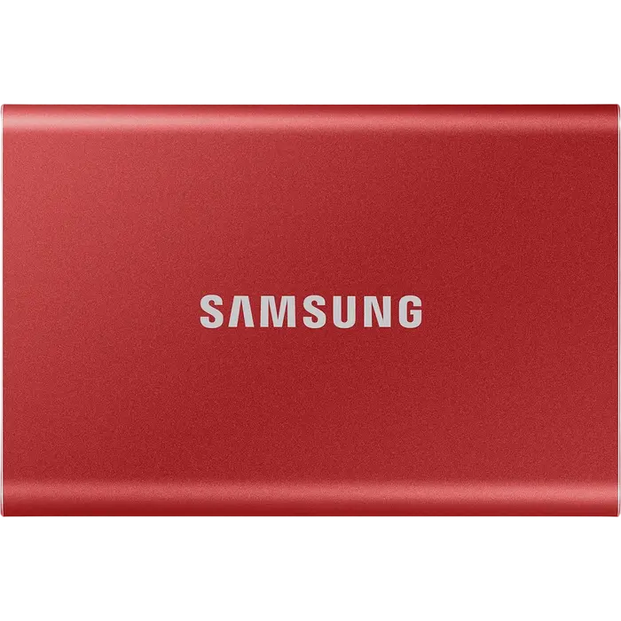 Внешний портативный SSD накопитель Samsung T7 500 ГБ Красный