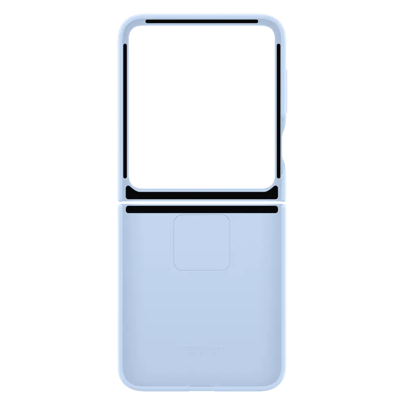 Чехол Samsung Galaxy Flip 6 Silicone Case Силиконовый Чехол Синий