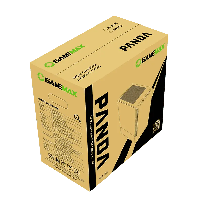 Компьютерный корпус Gamemax PANDA T802 WT Midi-Tower Белый