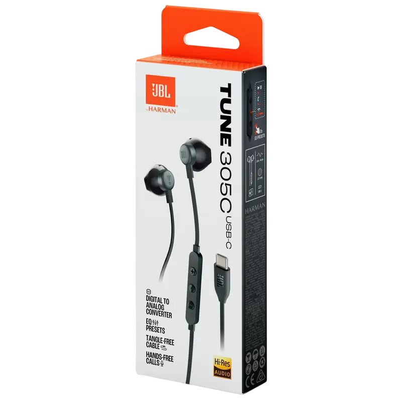 Căști JBL Tune 305C Negru