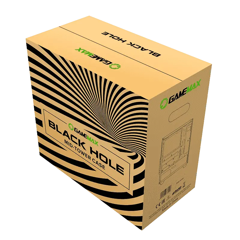 Carcasă PC Gamemax BLACK HOLE Midi-Tower Negru