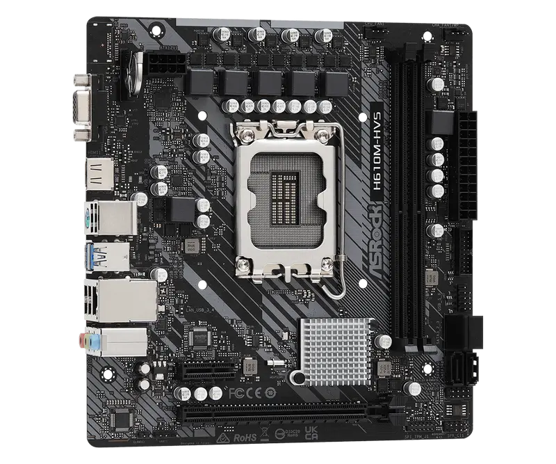 Материнская плата ASRock H610M-HVS LGA1700 Micro-ATX