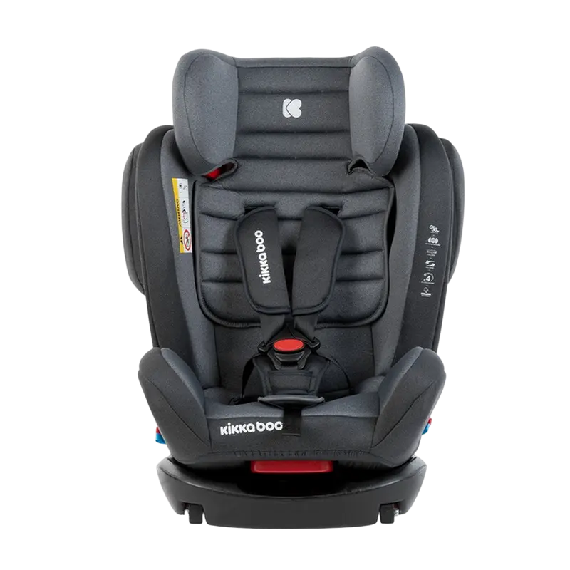 Детское автокресло Kikka Boo 4 Fix DOUBLE ISOFIX Серый