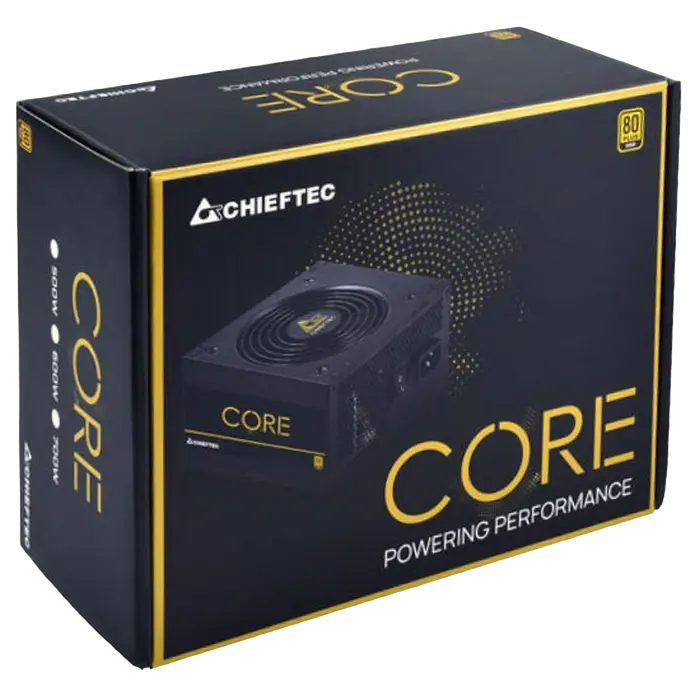 Tip Блок питания для компьютеров Chieftec BBS-600S Core Series ATX Черный