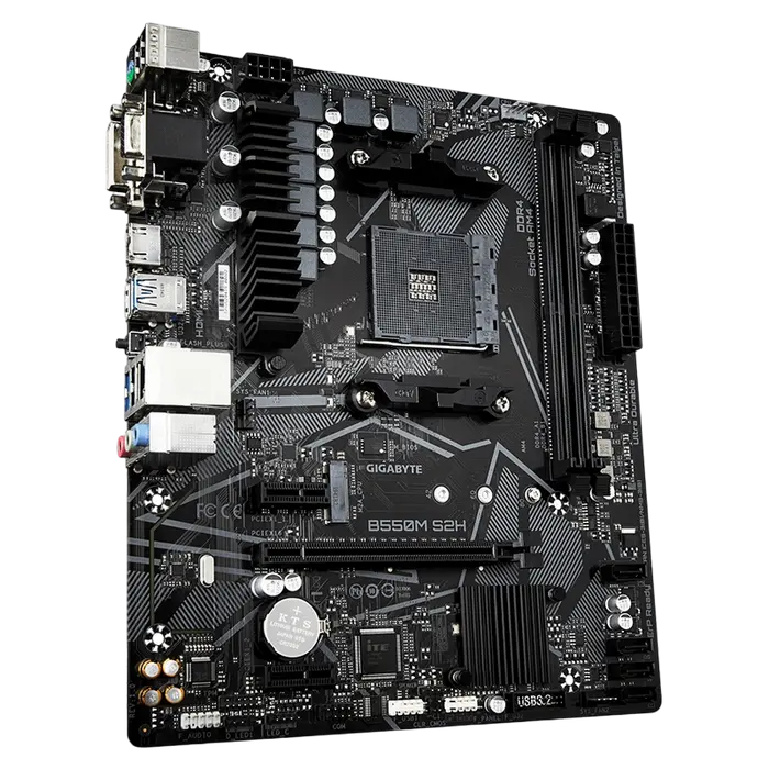 Материнская плата Gigabyte B550M S2H AM4 Micro-ATX