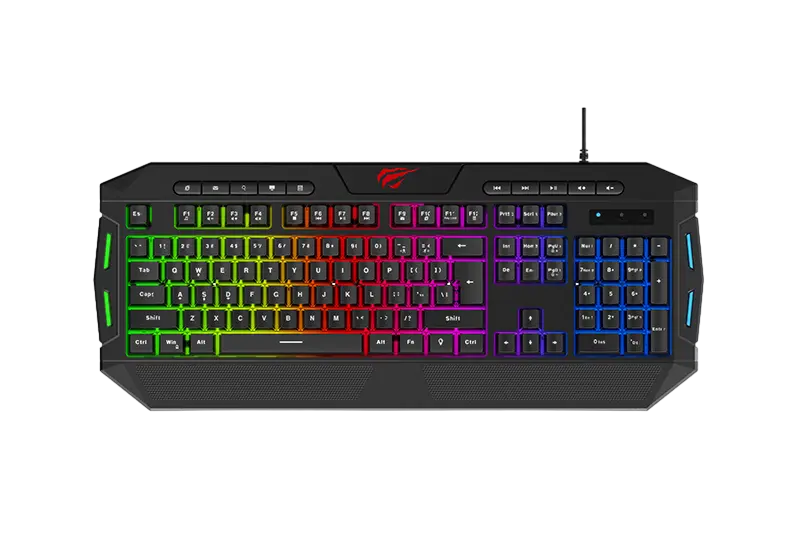 Set Tastatură + Mouse + Mouse Pad + Căști Havit KB501CM Membrană Negru