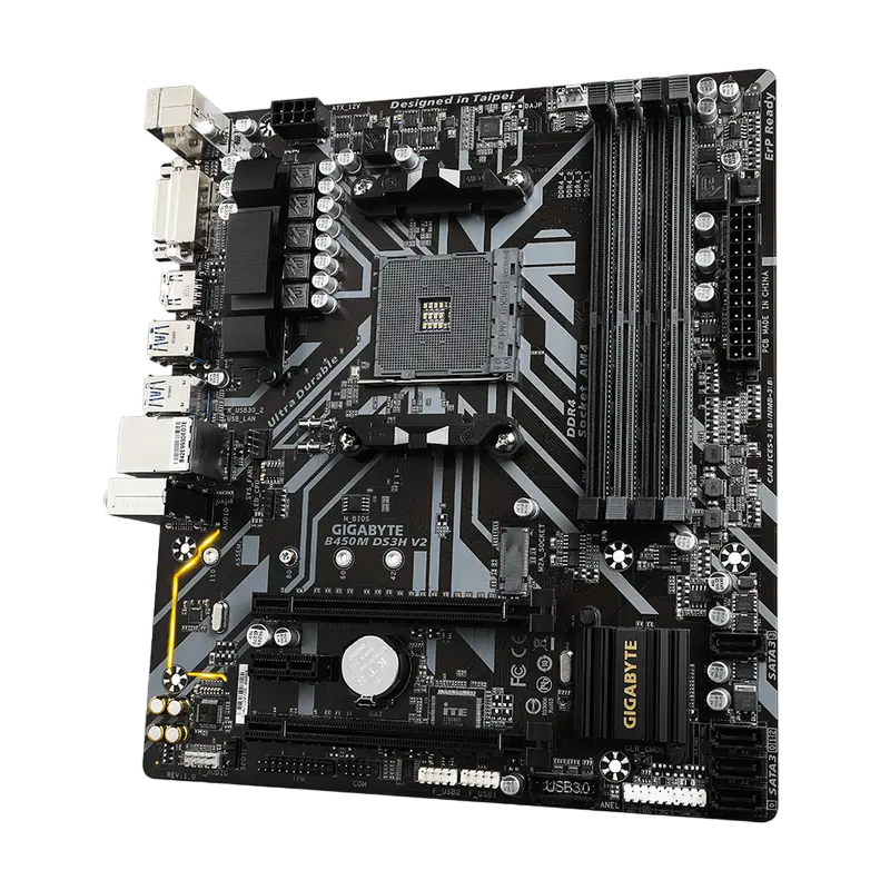 Материнская плата Gigabyte B450M DS3H V2 1.0 AM4 Micro-ATX