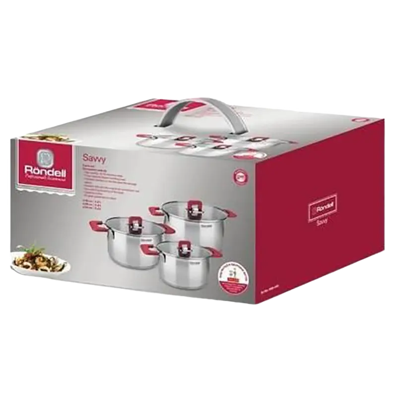 Набор кастрюль Rondell Savvy Savvy Нержавеющая сталь