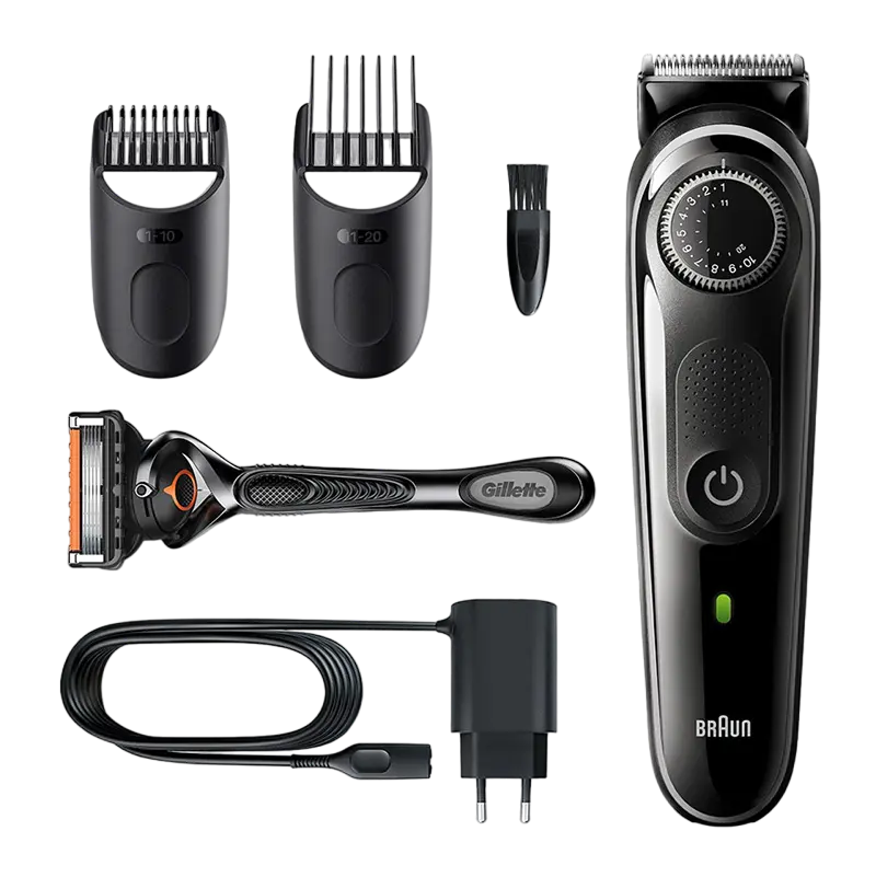 Мужской Триммер Braun BT5342 Чёрный | Серый