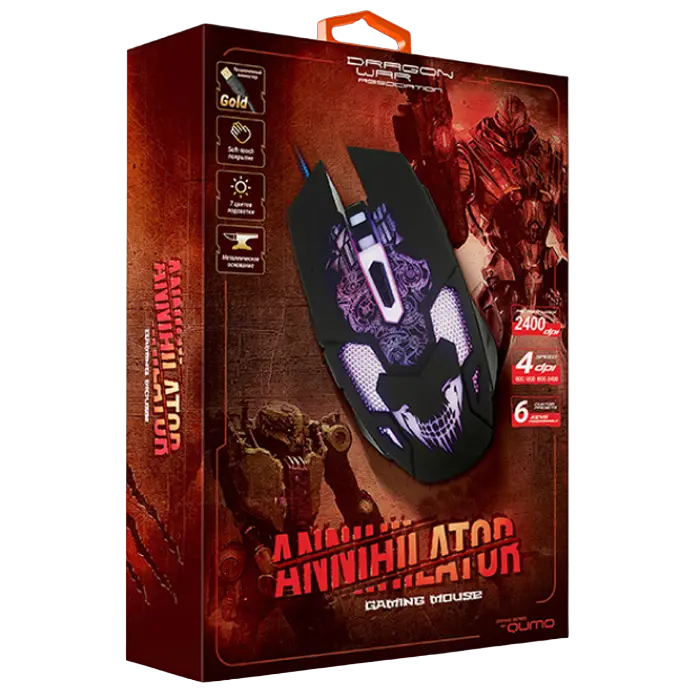 Игровая мышь QUMO Annihilator Проводное Чёрный