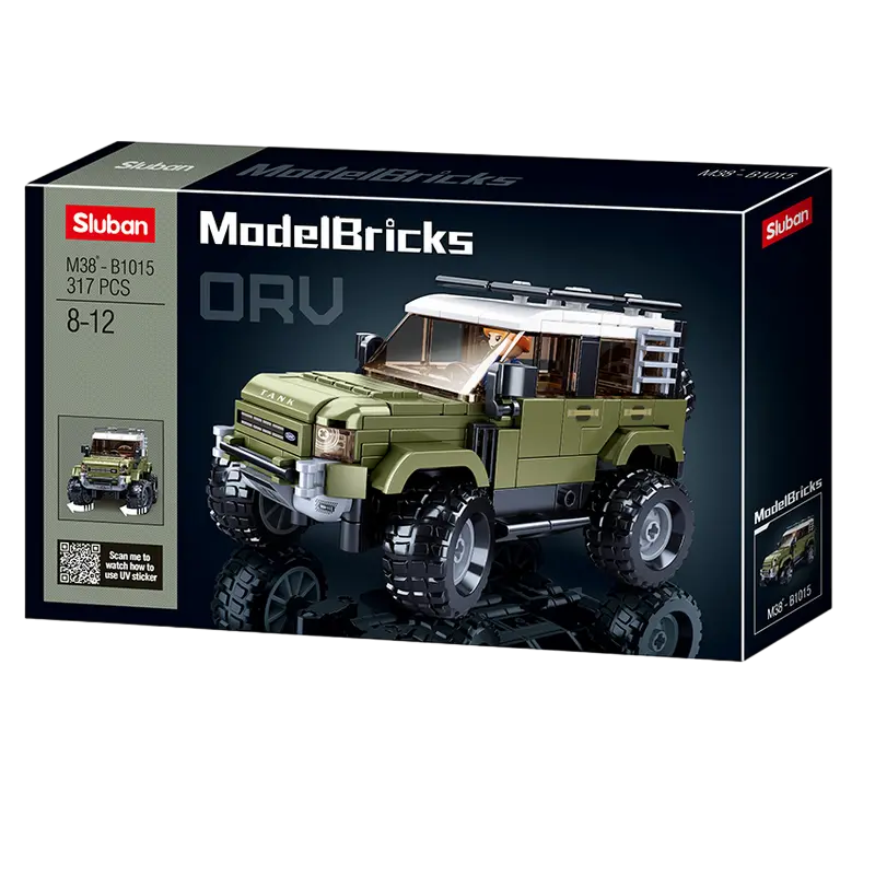 Конструктор Sluban Model Bricks - Jeep SUV Green Разноцветный