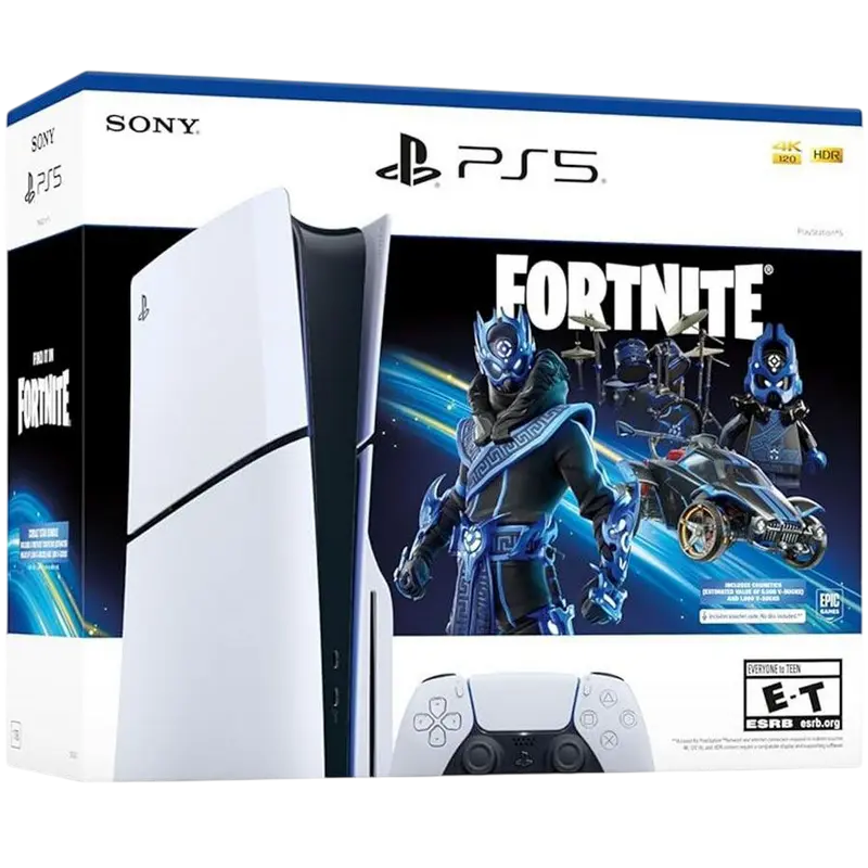 Игровая консоль SONY PlayStation 5 Slim Disc Edition + Fortnite Белый