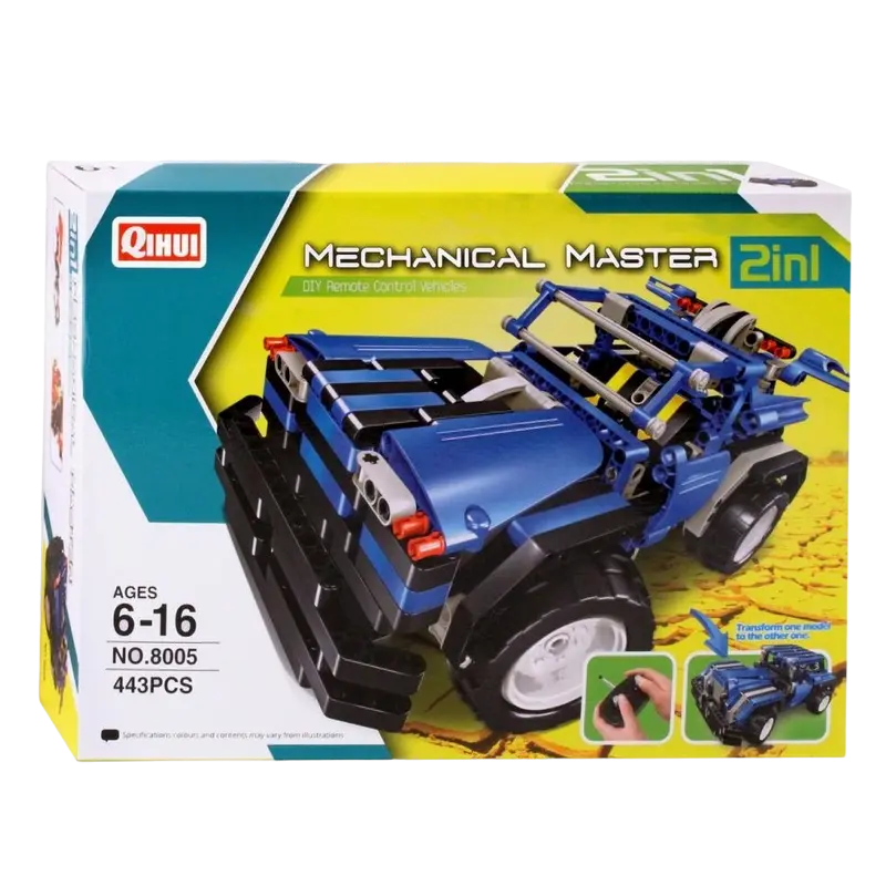 Constructor cu telecomandă XTech Sport Car & Saloon Car Albastru