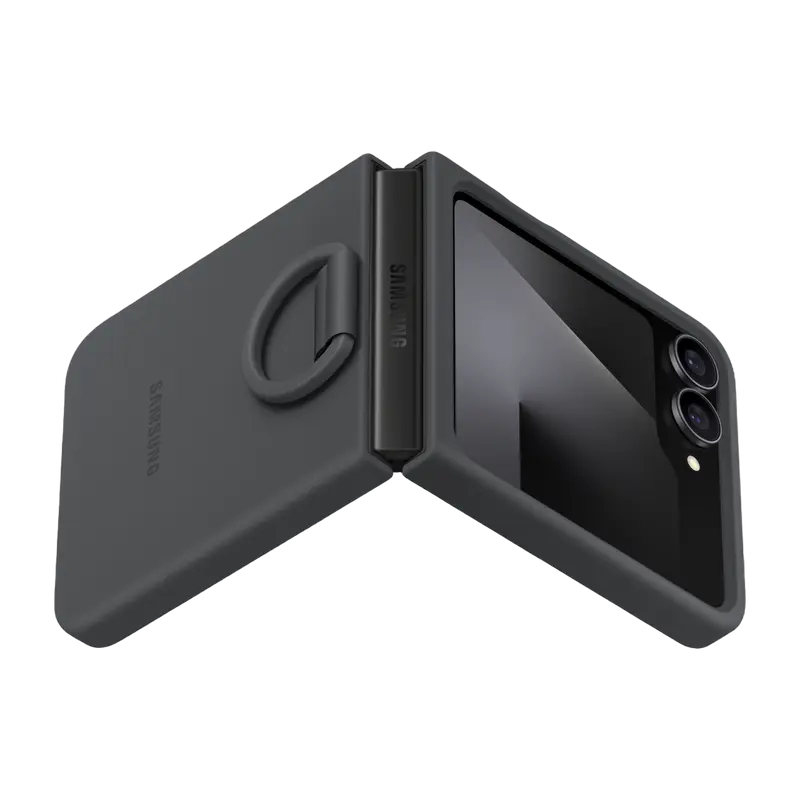 Чехол Samsung Galaxy Flip 7 SE Silicone Case Силиконовый Чехол Чёрный