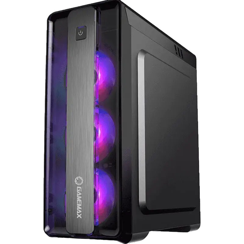 Компьютерный корпус Gamemax MOONLIGHT FRGB BK Midi-Tower Черный