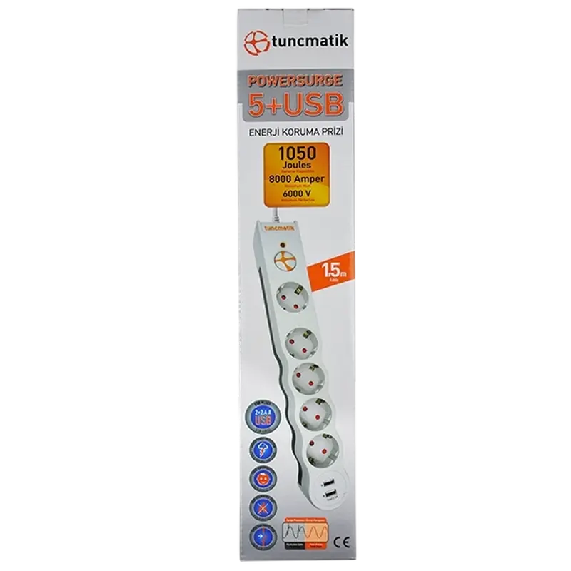 Сетевой фильтр Tuncmatik TSK5015 Белый