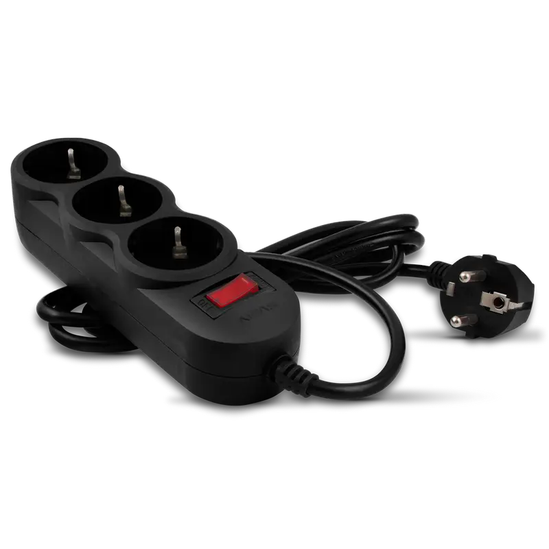 Prelungitor electric SVEN SF-03L Negru