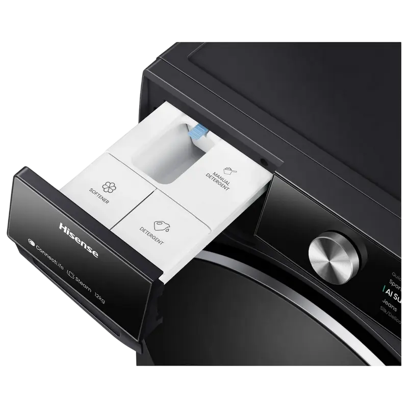 Стиральная машина Hisense WF7S1247BB Черный