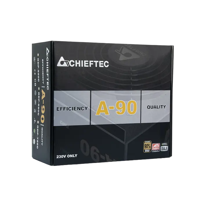 Tip Блок питания для компьютеров Chieftec GDP-750C A-90 Series ATX Черный