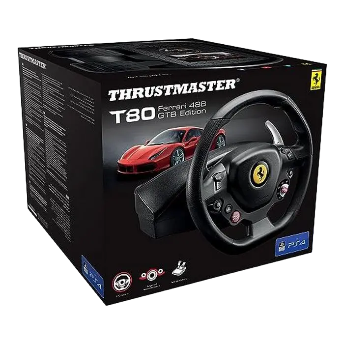 Игровой руль Thrustmaster T80 Ferrari 488 GTB Edition Чёрный