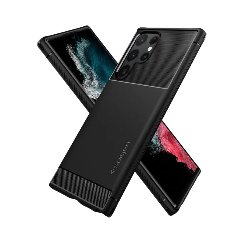 Чехол Spigen Samsung Galaxy S22 Ultra Rugged Armor Rugged Armor Матовый черный