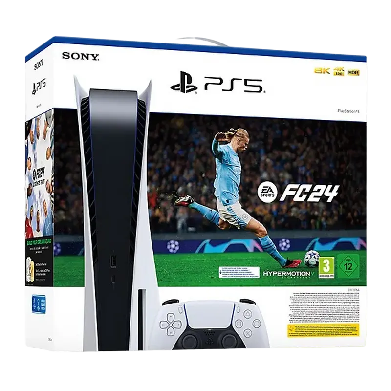 Consolă de jocuri SONY PlayStation 5 Disc Edition + FC24 Alb