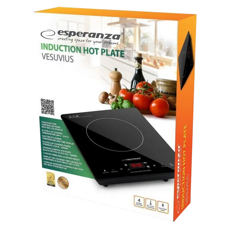 Индукционная настольная плита Esperanza EKH009 Черный