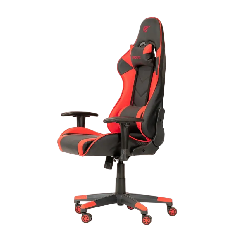 Игровое кресло Havit GC932 ПВХ Кожа Чёрный/Красный