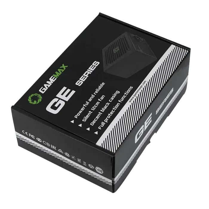 Tip Блок питания для компьютеров Gamemax GE-500 ATX Черный