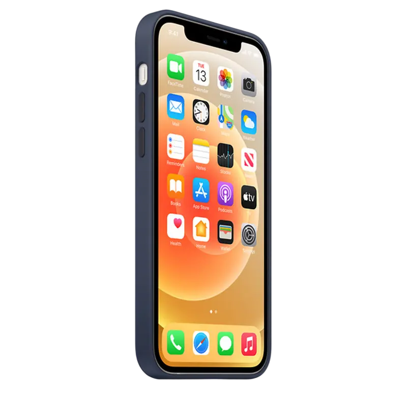 Чехол Apple iPhone 12/12 Pro Silicone Case MagSafe Силиконовый Чехол Deep Navy