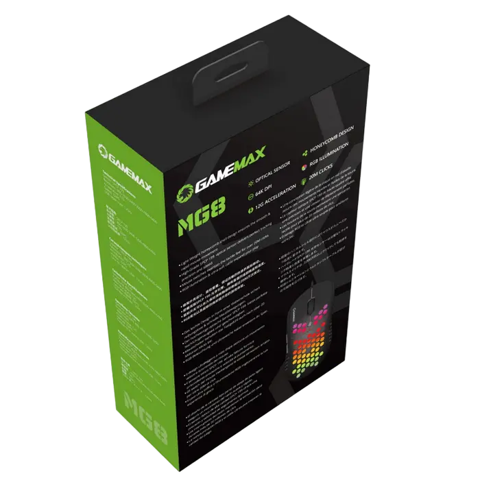 Игровая мышь Gamemax MG8 Проводное Чёрный