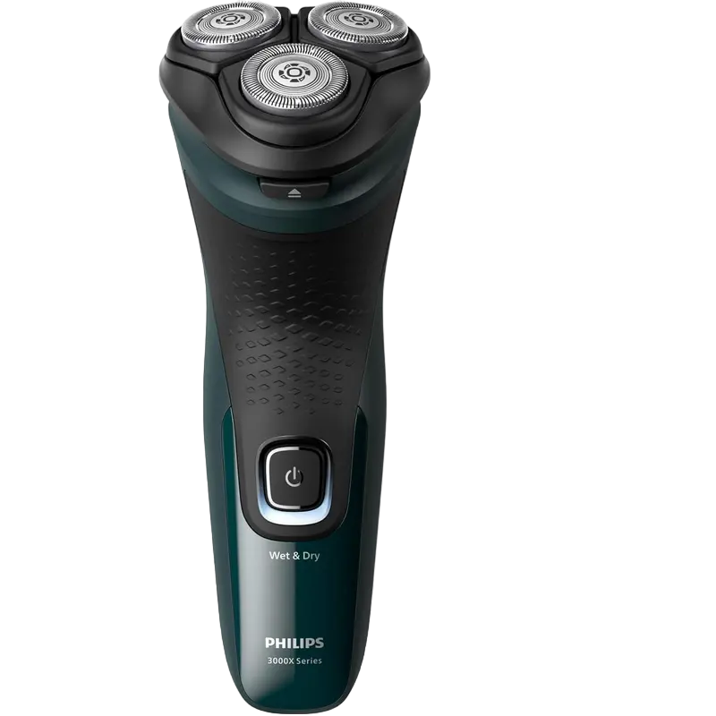 Электробритва мужская Philips 3000X Series Черный | Зелёный