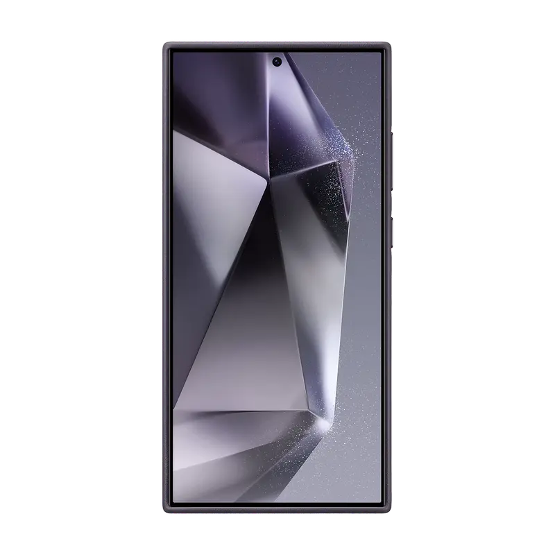 Husă Samsung Galaxy S24 Ultra Vegan Leather Case Vegan Leather Violet Întunecat