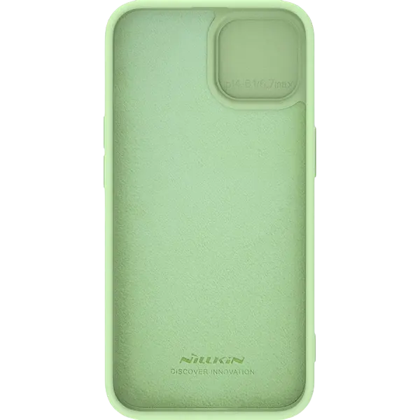 Husă Nillkin Apple iPhone 15 CamShield Silky Silicone CamShield Silky Mint Green