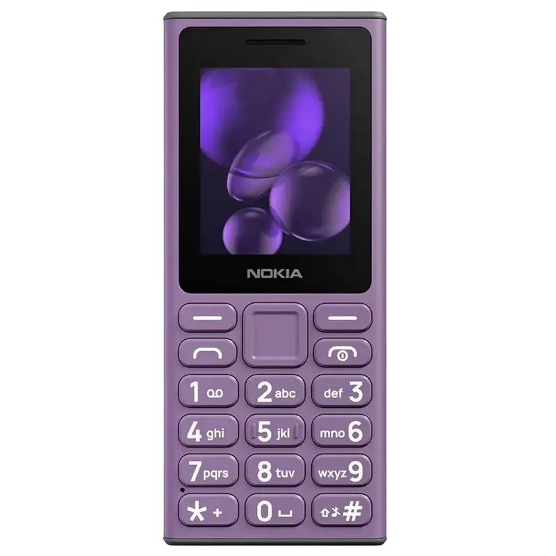 Мобильный телефон Кнопочный Nokia 105 (2024) Фиолетовый