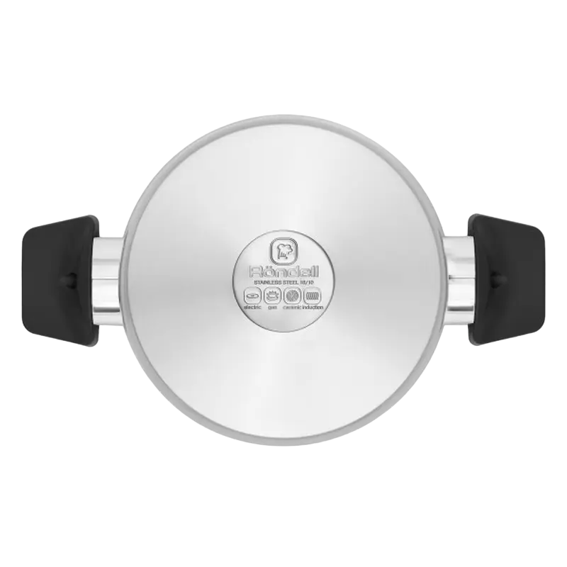 Набор кастрюль Rondell Strike Strike Серебристый