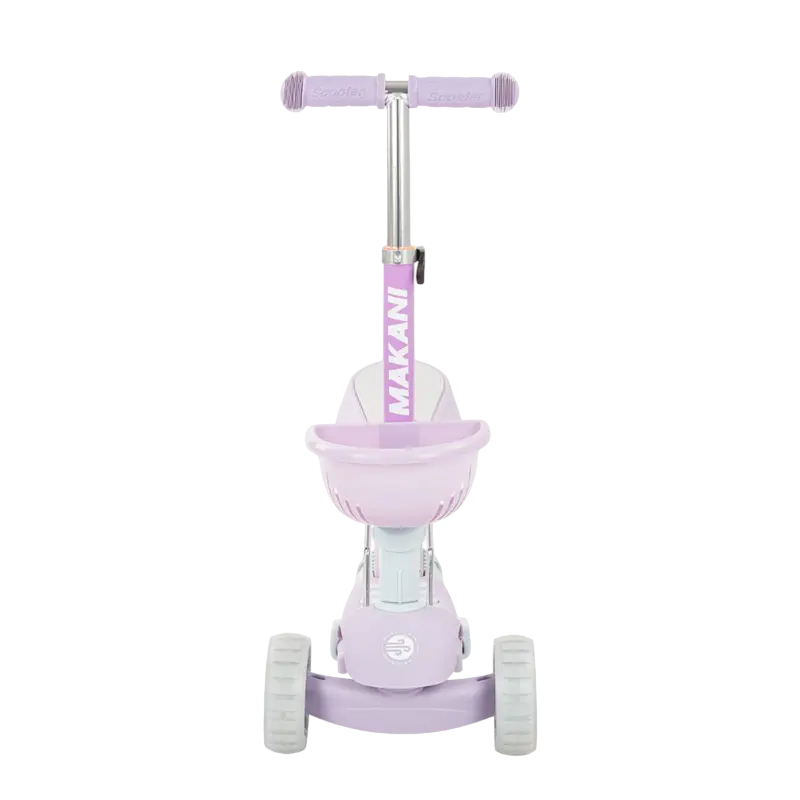 Детский 3-колесный самокат Makani BonBon Фиолетовый