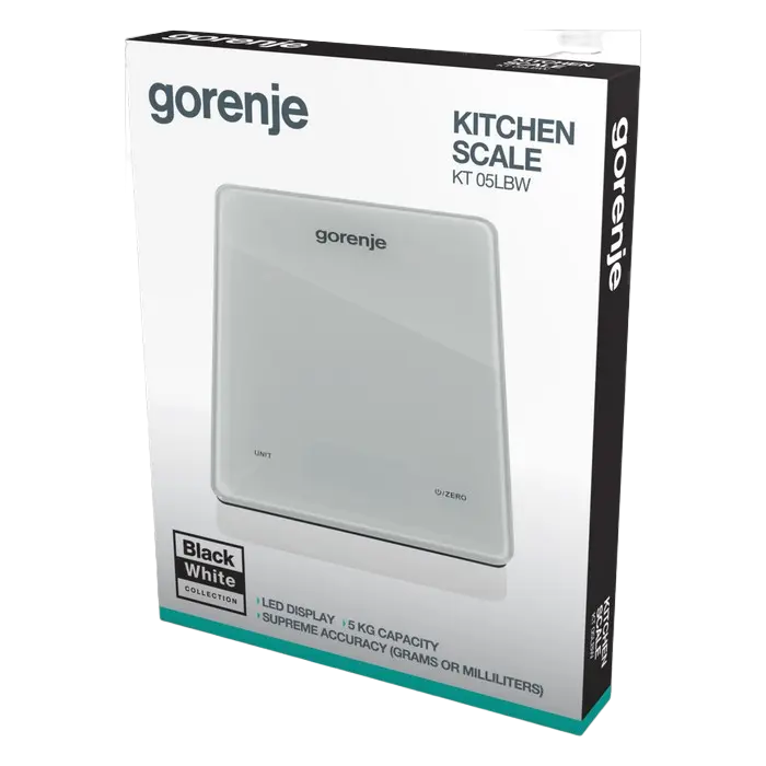 Электронные кухонные весы Gorenje KT05LBW Белый