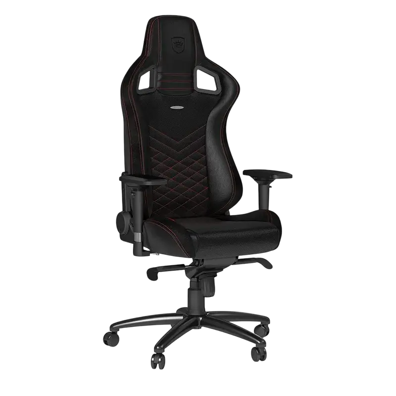 Scaun Gaming Noblechairs Epic PU Piele Negru/Rosu