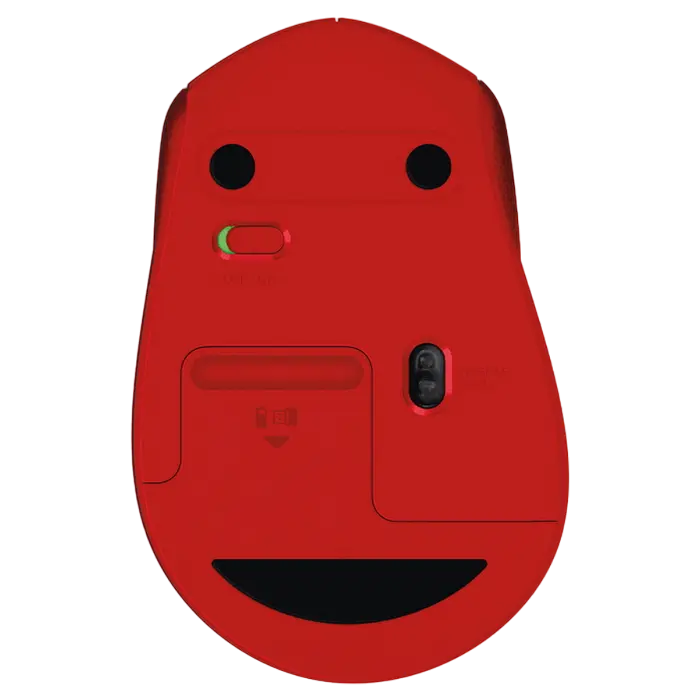 Беcпроводная мышь Logitech M330 Silent Plus Беспроводное Красный